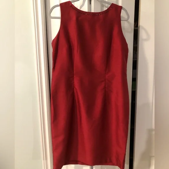 🌹Elegant Classic Red Sleeveless Dress - Picture 4 of 8